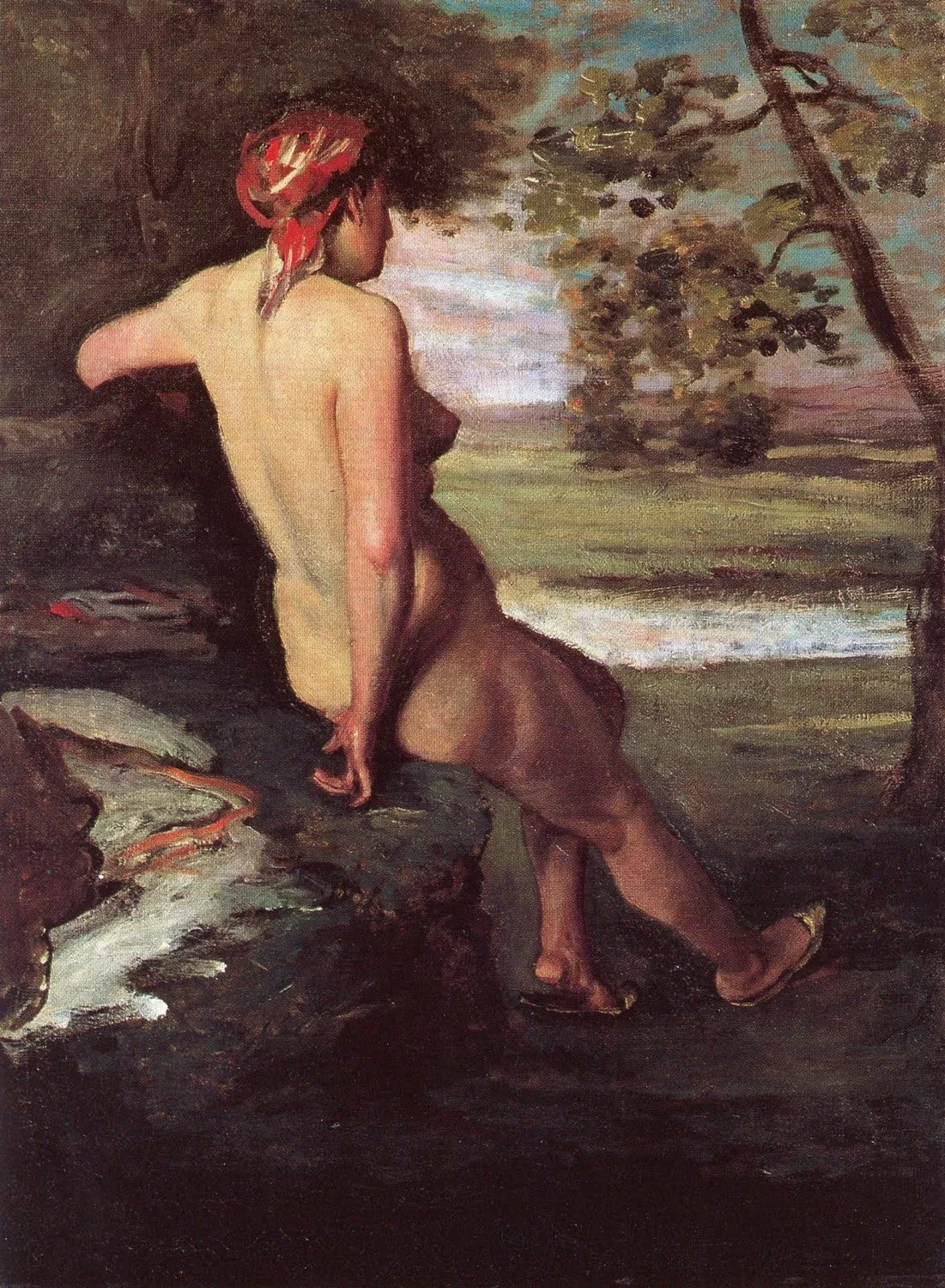 Jean-Frédéric Bazille-9-Donna nuda di schiena - 1864